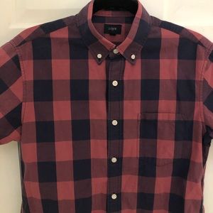 Jcrew short sleeve plaid button down